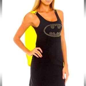 Batman Tank Dress w/ Yellow Cape | Size Small